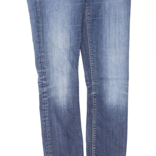 Luz Womens Blue  Cotton Skinny Jeans Size 29 L32 in Regular