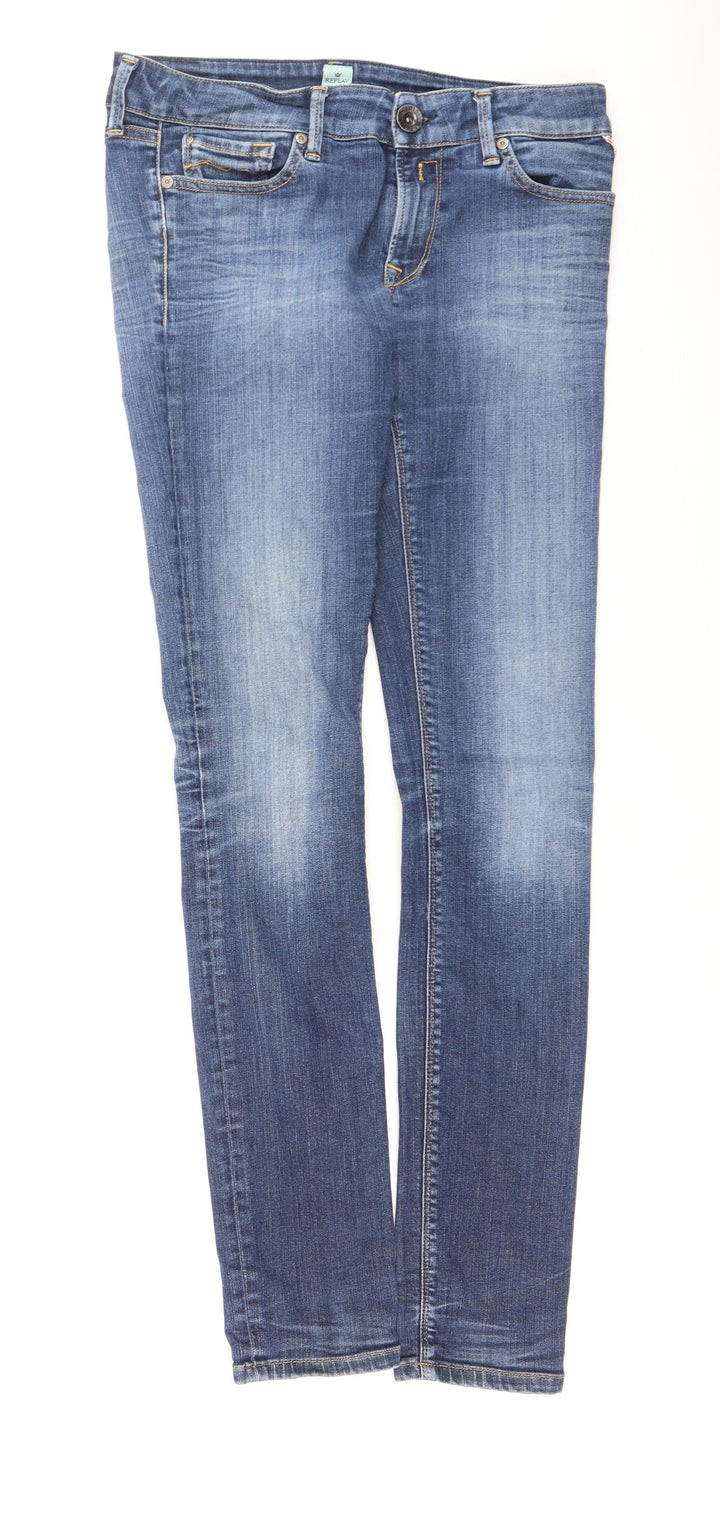 Luz Womens Blue  Cotton Skinny Jeans Size 29 L32 in Regular