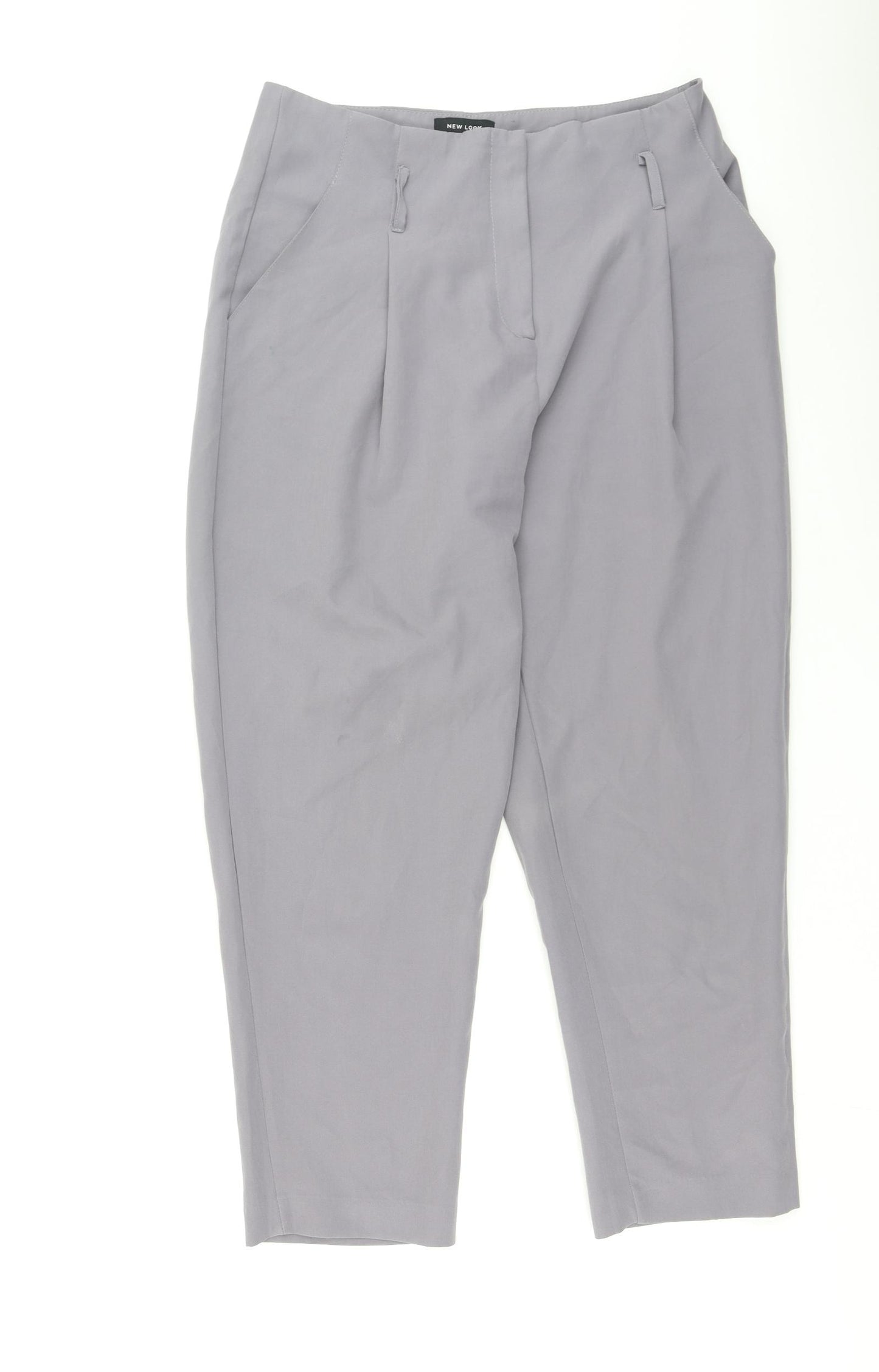 New Look Womens Grey  Polyester Trousers  Size 14 L30 in Regular