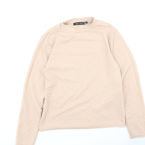 I SAW IT FIRST Womens Pink  Polyester Pullover Sweatshirt Size 6