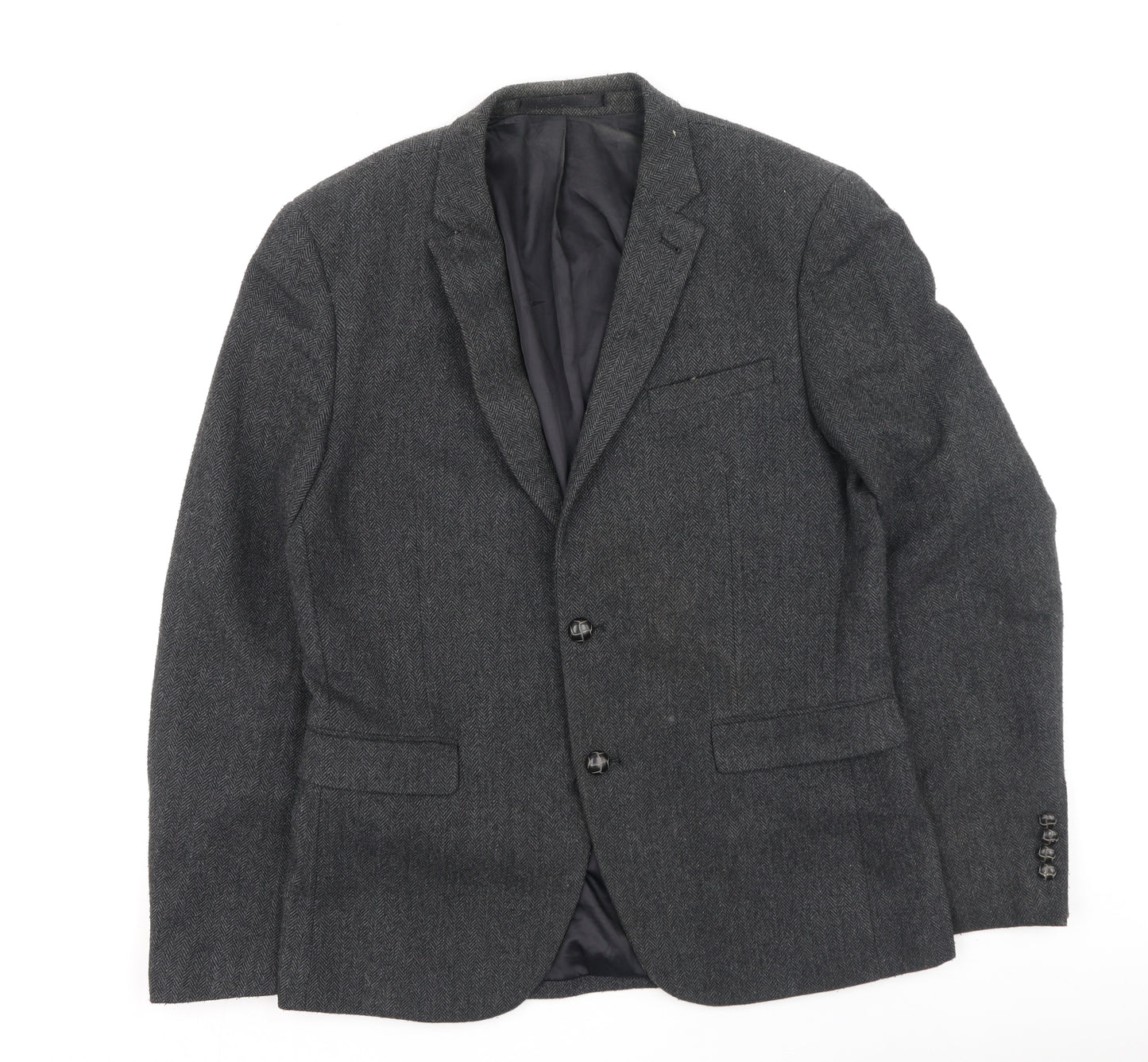 Cedar Wood State Mens Grey   Rain Coat Coatigan Size M