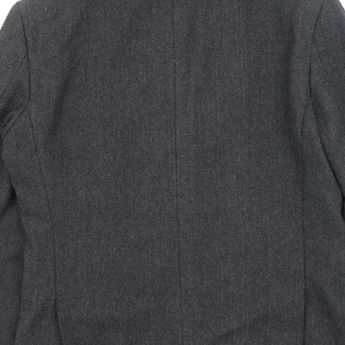 Cedar Wood State Mens Grey   Rain Coat Coatigan Size M