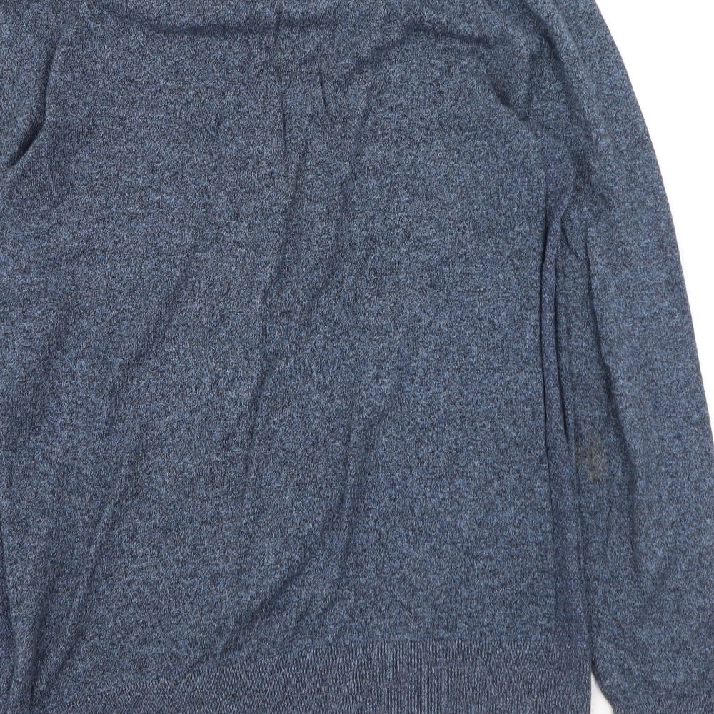 Burton Mens Blue  Cotton Henley Sweatshirt Size S