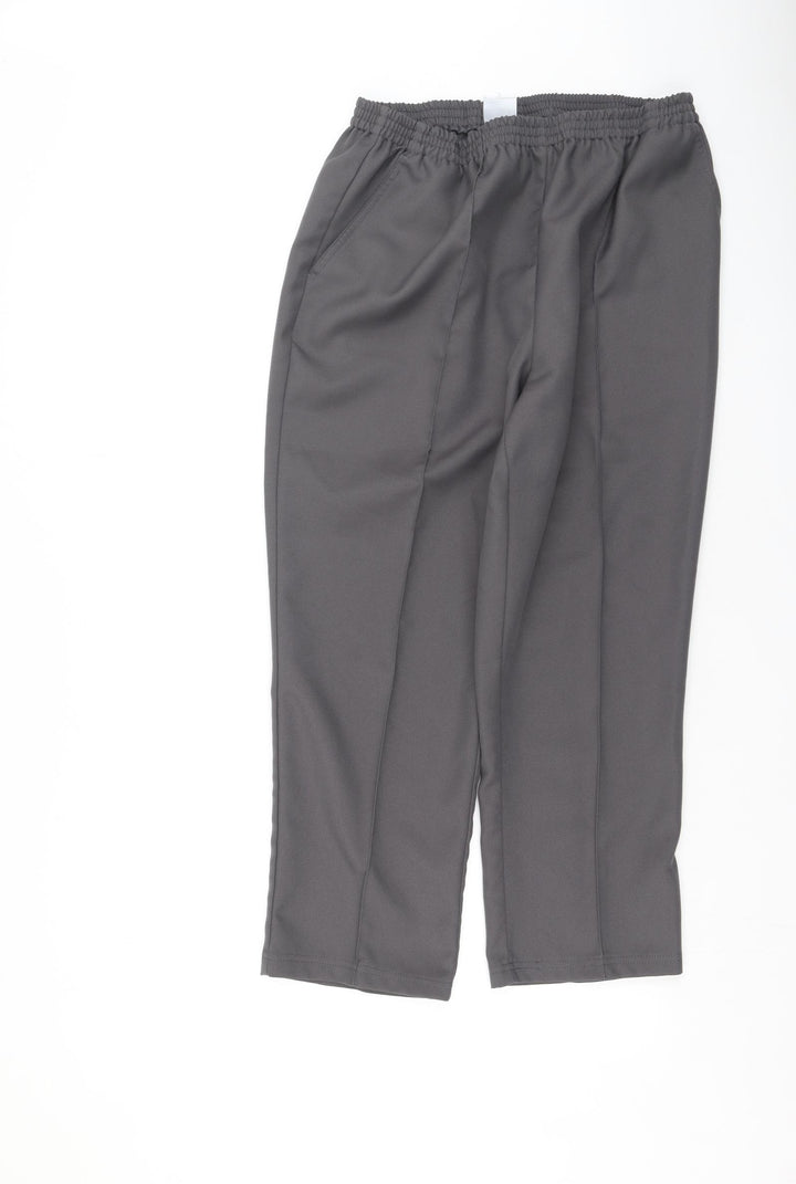 Damart Womens Grey  Polyester Sweatpants Trousers Size 18 L25 in Regular