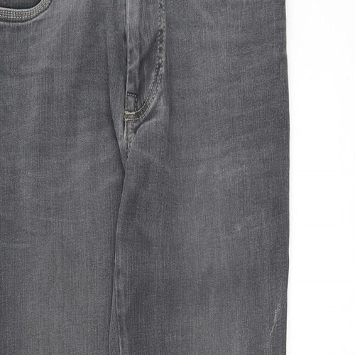 Bugatti Womens Grey  Cotton Straight Jeans Size 28 L31 in Regular