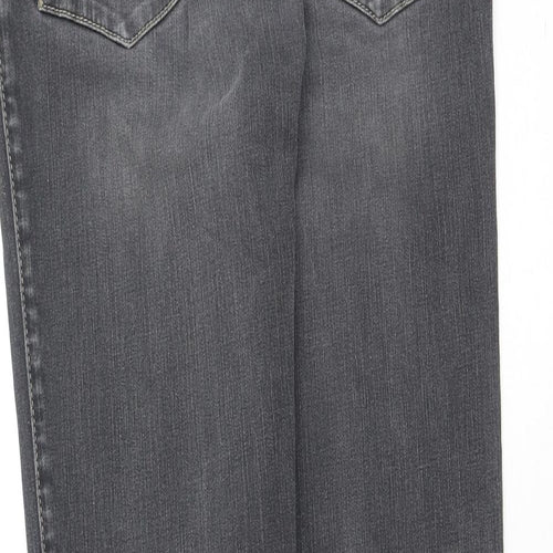 Bugatti Womens Grey  Cotton Straight Jeans Size 28 L31 in Regular