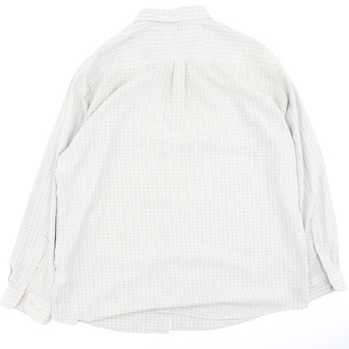 Arnold Palmer Mens Beige Plaid Polyester  Polo Size 2XL Collared