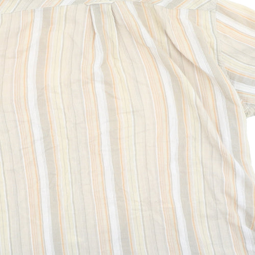 Camel Active Mens Multicoloured Striped Cotton  Polo Size XL Collared