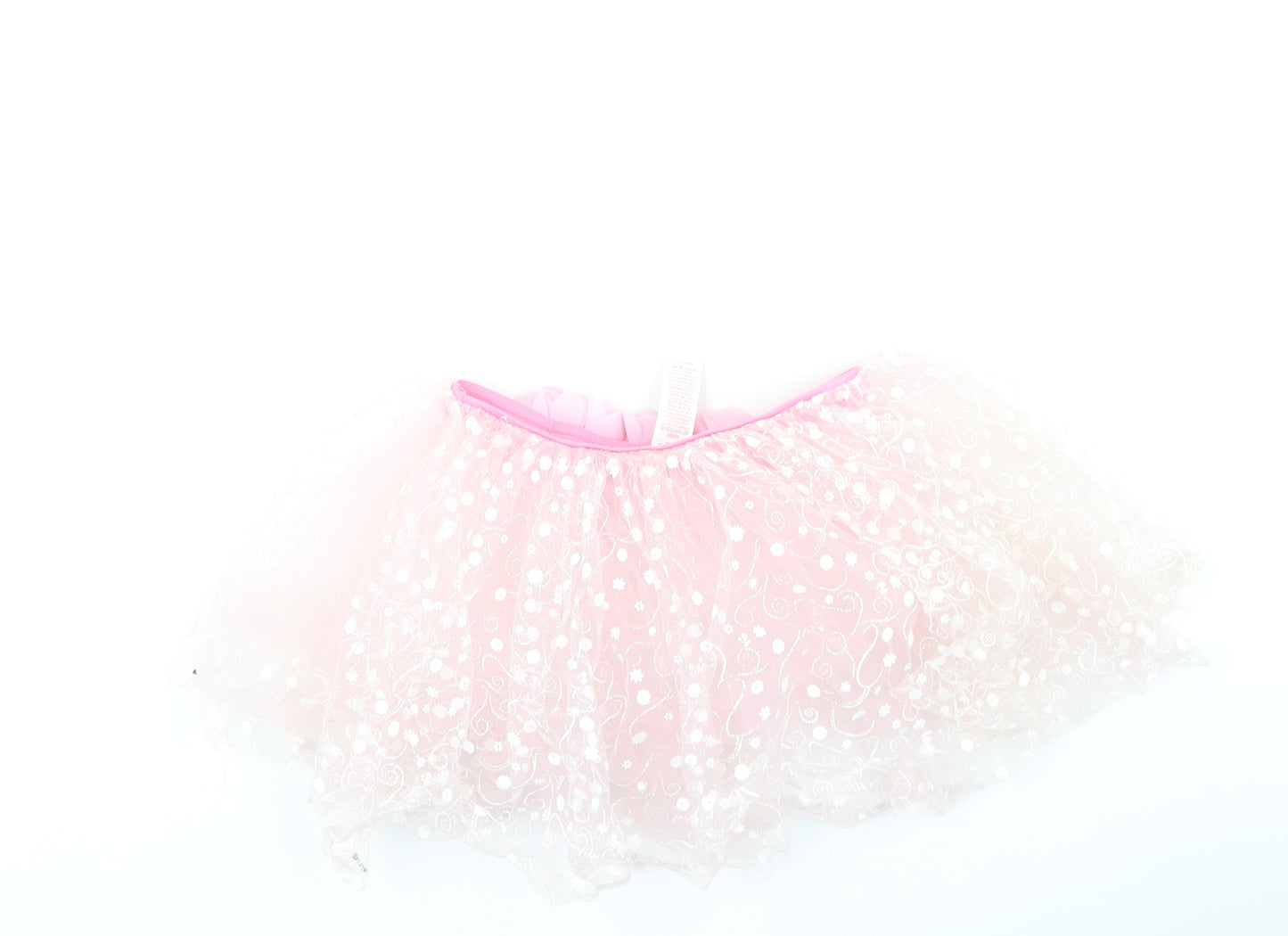 Preworn  Girls Pink  Polyester Flare Skirt One Size  Regular