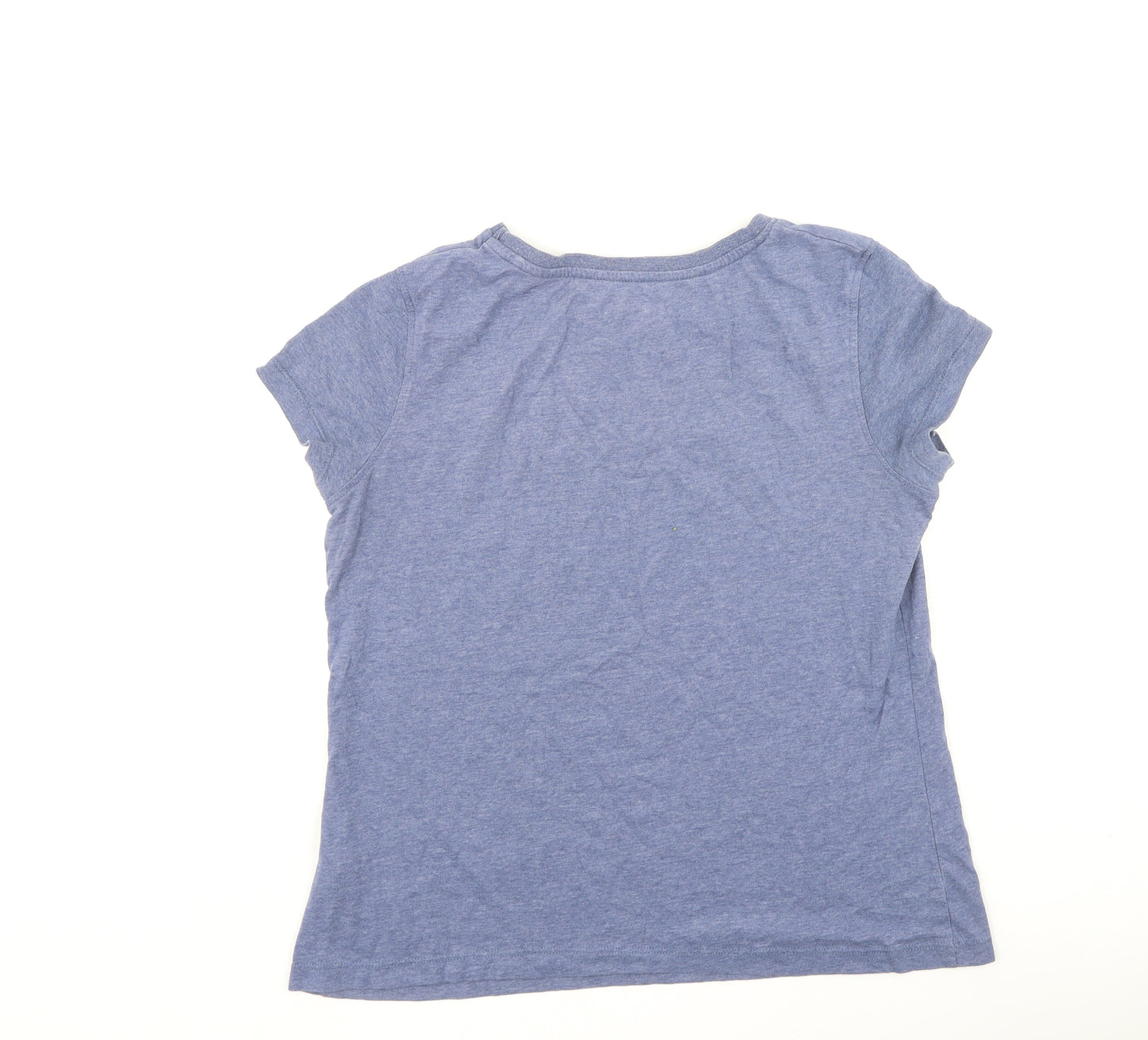 Preworn Womens Blue  Cotton Basic T-Shirt Size 10 Round Neck - Harry Potter