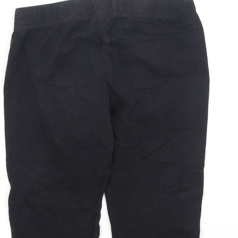 Miss evie Girls Black  Cotton Jegging Trousers Size 7-8 Years  Regular