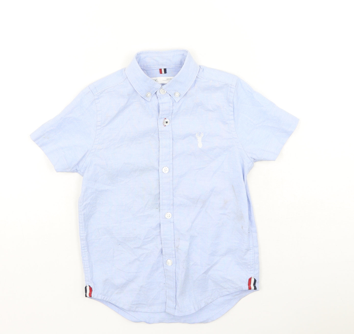 Next  Boys Blue  Cotton Basic Polo Size 3 Years Collared
