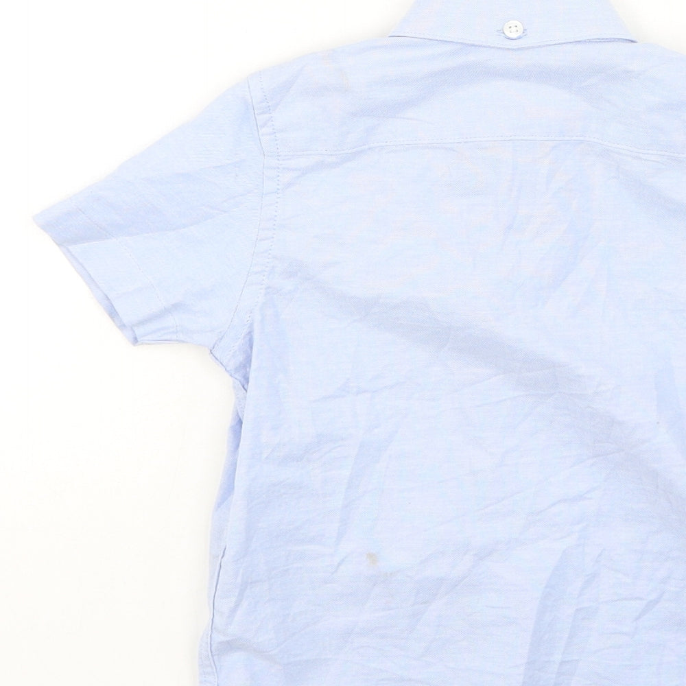 Next  Boys Blue  Cotton Basic Polo Size 3 Years Collared