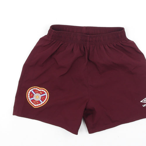 Umbro Boys Purple  Polyester Sweat Shorts Size 4-5 Years  Regular