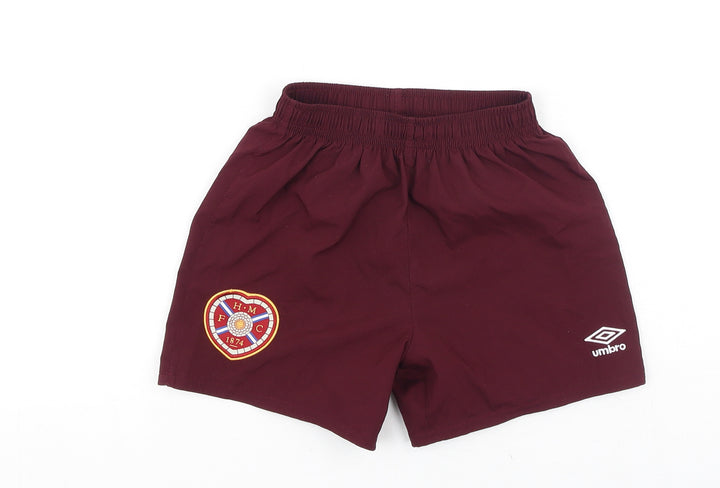 Umbro Boys Purple Polyester Sweat Shorts Size 4-5 Years Regular