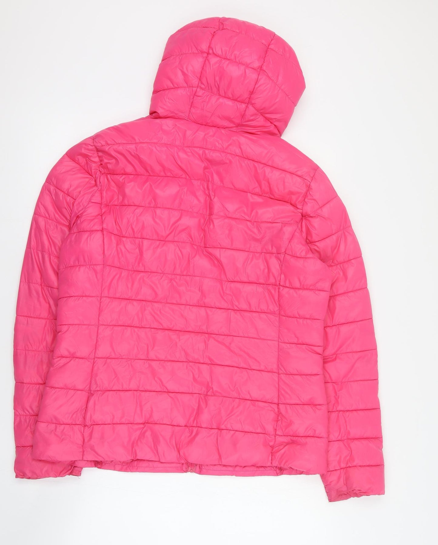 Dunnes Womens Pink   Puffer Jacket Coat Size M  Zip