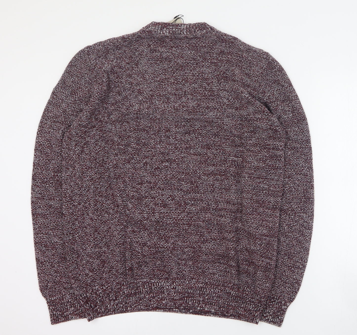 Primark Womens Red Round Neck  100% Cotton Pullover Jumper Size L