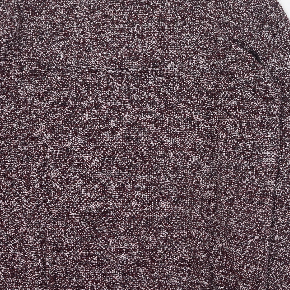 Primark Womens Red Round Neck  100% Cotton Pullover Jumper Size L