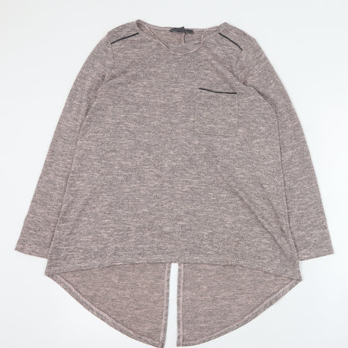 Primark Womens Pink Round Neck  Polyester Pullover Jumper Size S