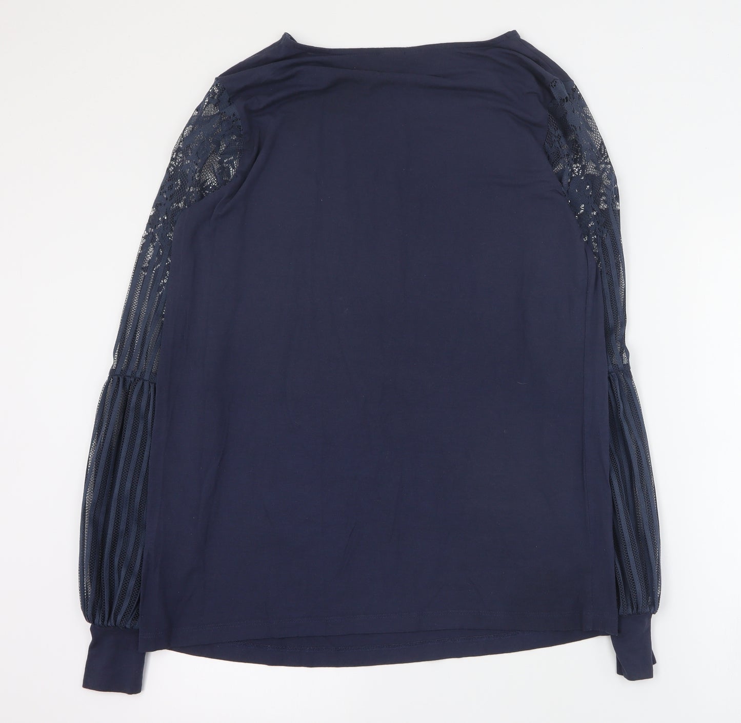Body Flirt Womens Blue  Viscose Basic T-Shirt Size M Round Neck