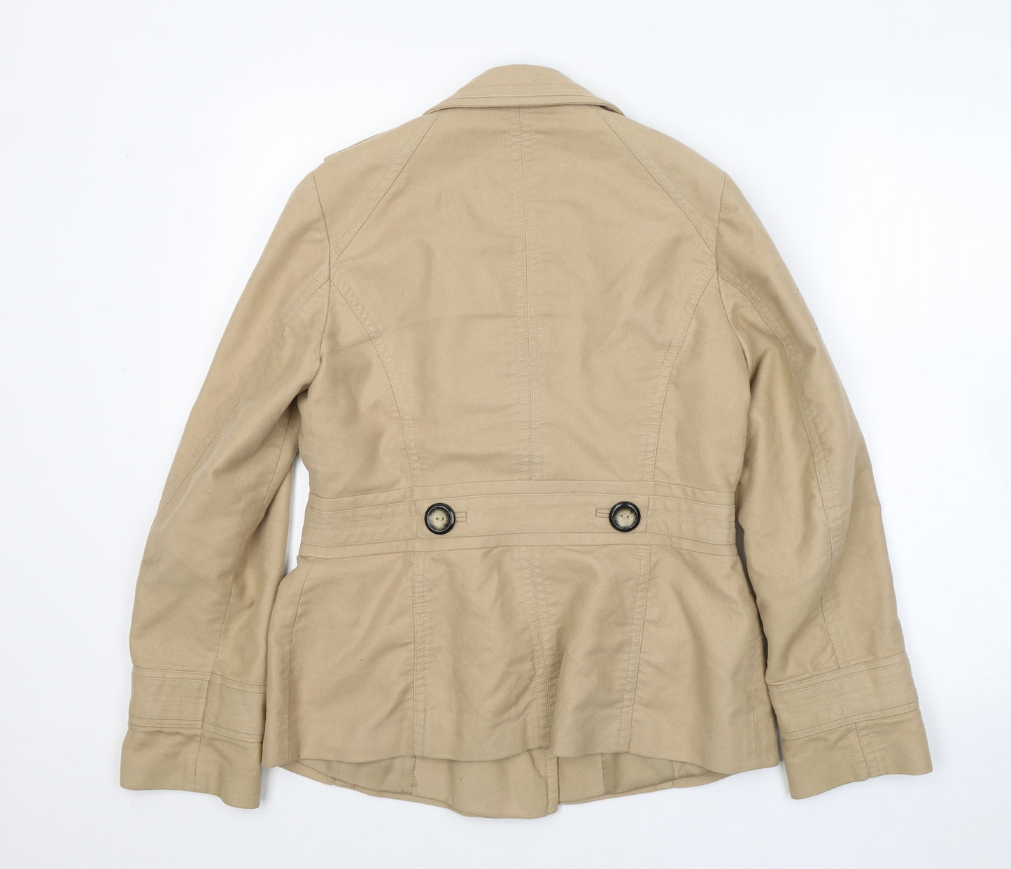 Principles Womens Brown   Pea Coat Coat Size 12  Button