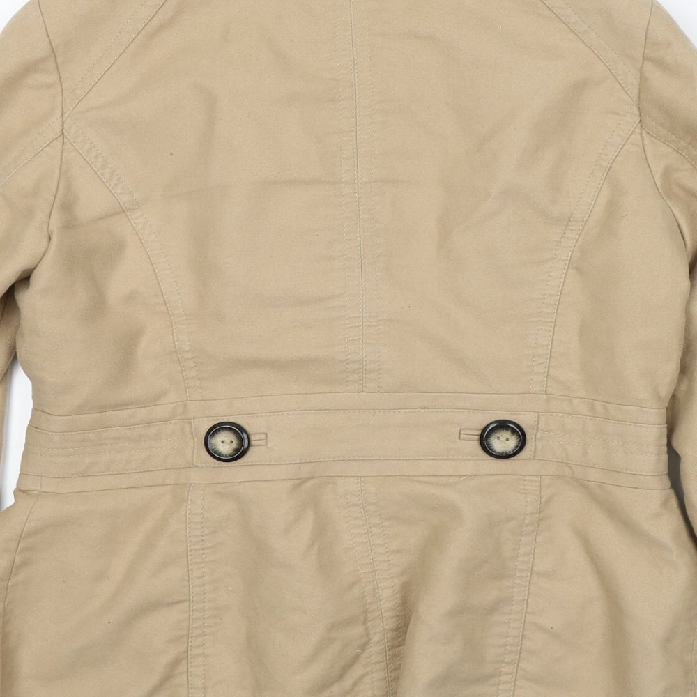 Principles Womens Brown   Pea Coat Coat Size 12  Button