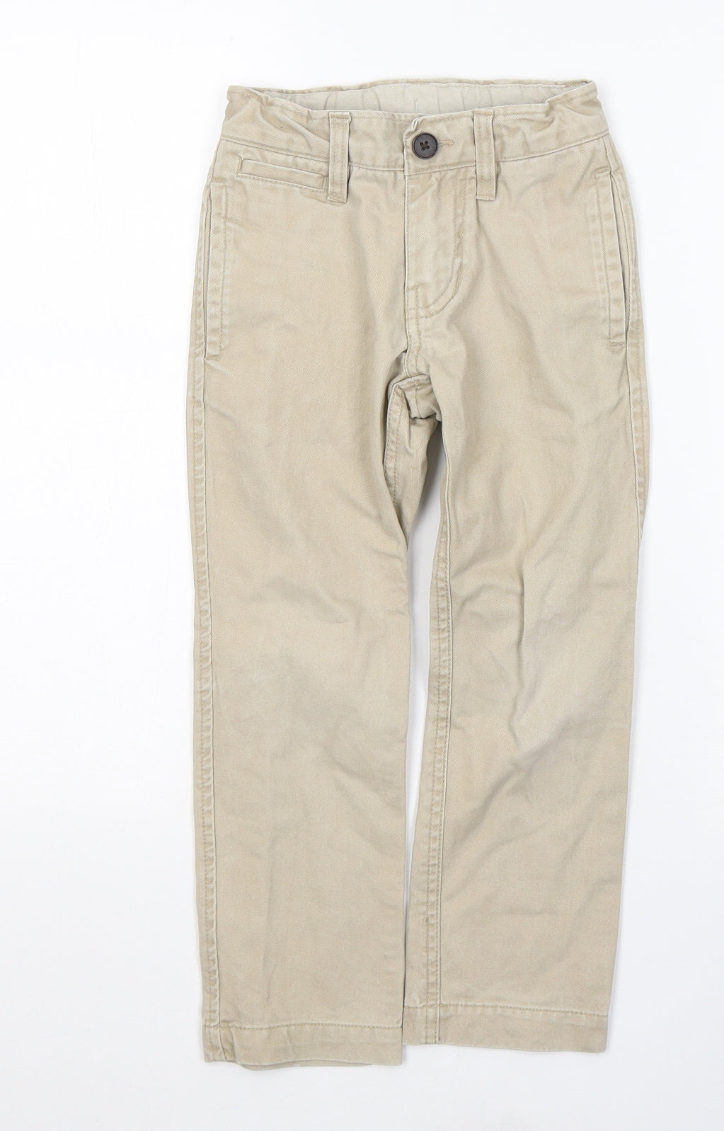 Gap Boys Beige  Cotton Chino Trousers Size 5 Years  Regular Button