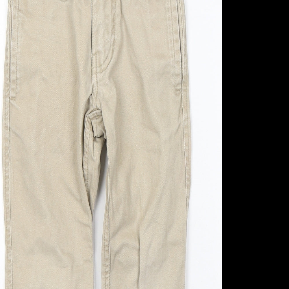 Gap Boys Beige  Cotton Chino Trousers Size 5 Years  Regular Button