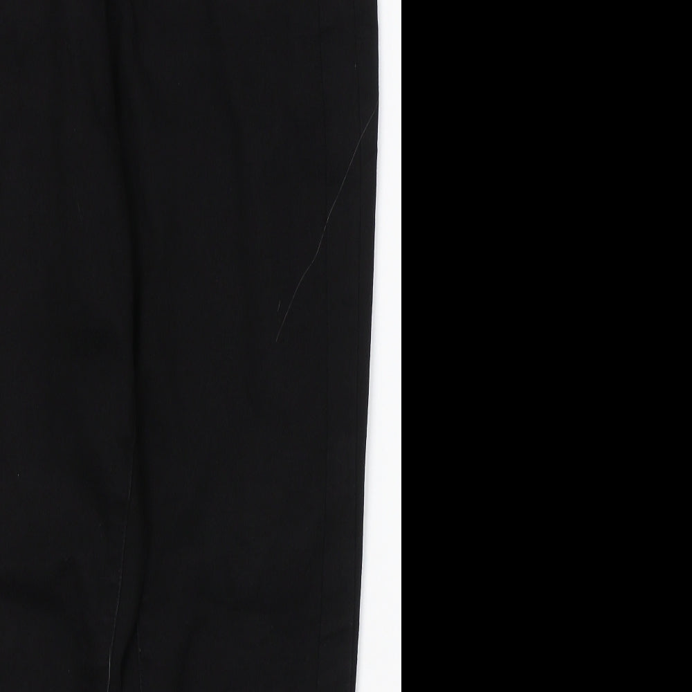 D. Jeans Womens Black  Cotton Straight Jeans Size 10 L26 in Regular Button