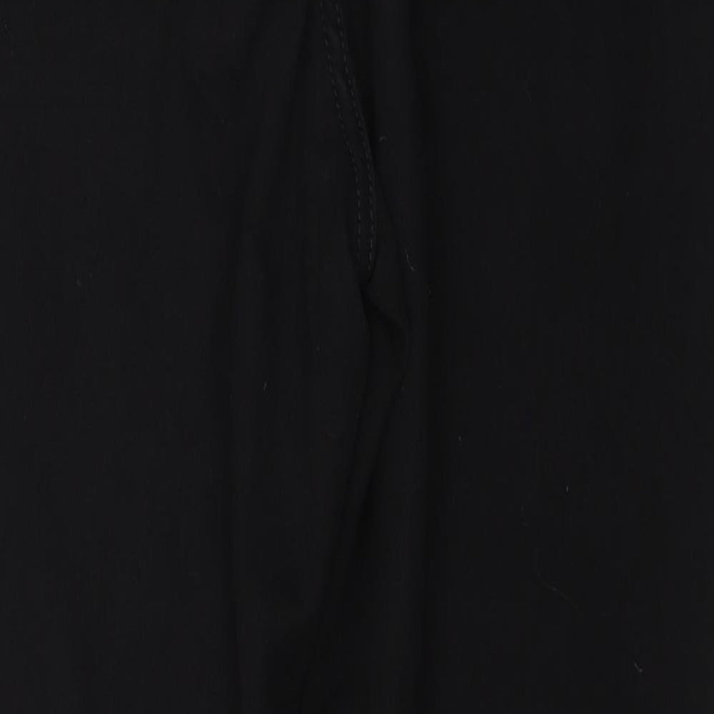 D. Jeans Womens Black  Cotton Straight Jeans Size 10 L26 in Regular Button