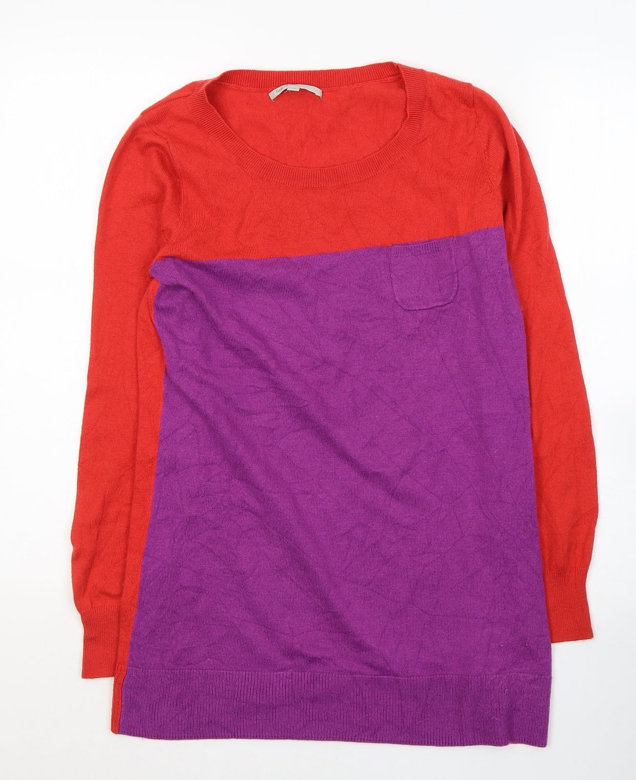 Gap Womens Purple Round Neck  Nylon Pullover Jumper Size M