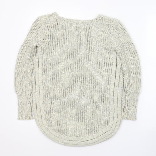 Stella Morgan Womens Ivory Round Neck  Acrylic Pullover Jumper Size 10