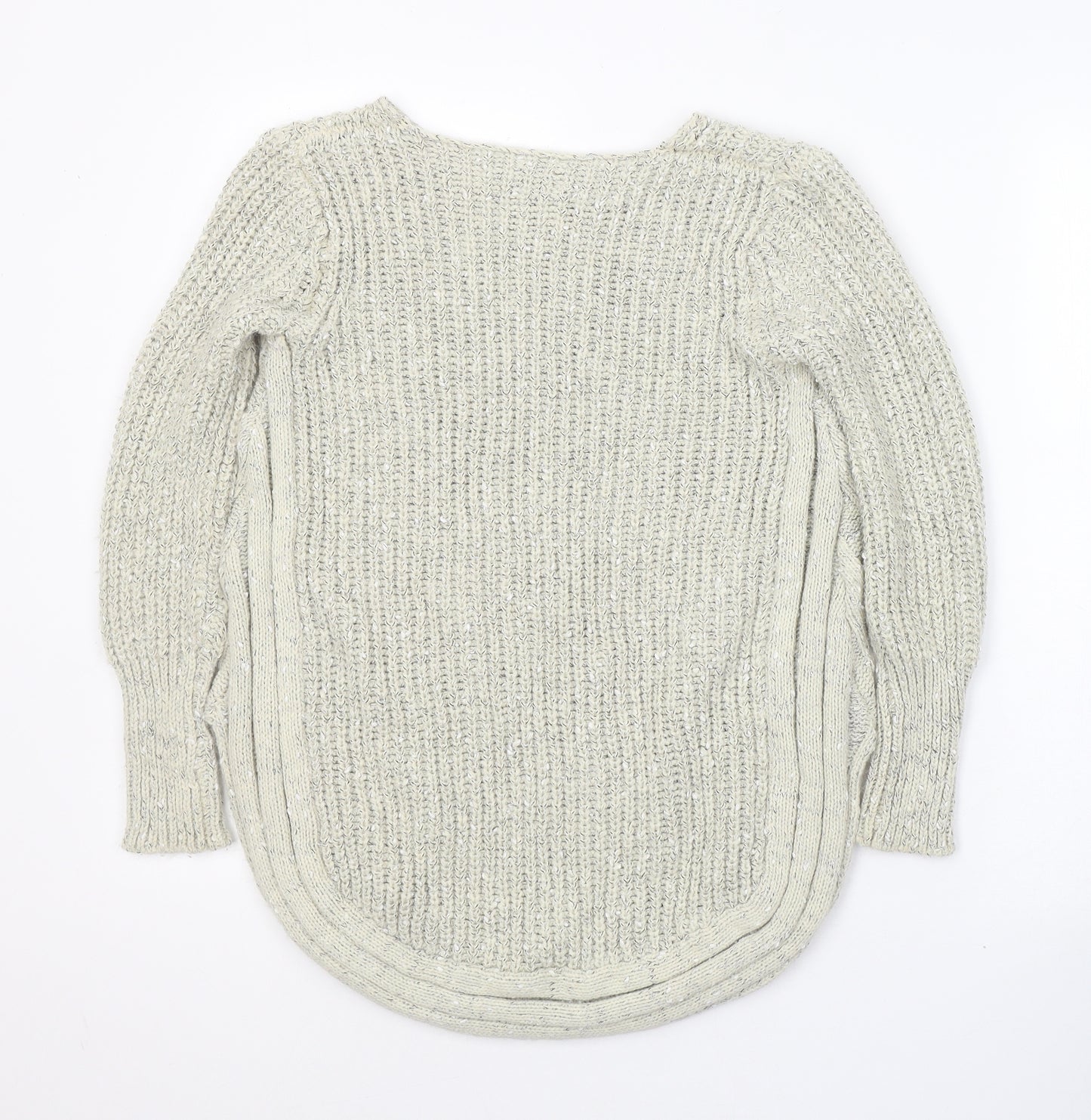 Stella Morgan Womens Ivory Round Neck  Acrylic Pullover Jumper Size 10