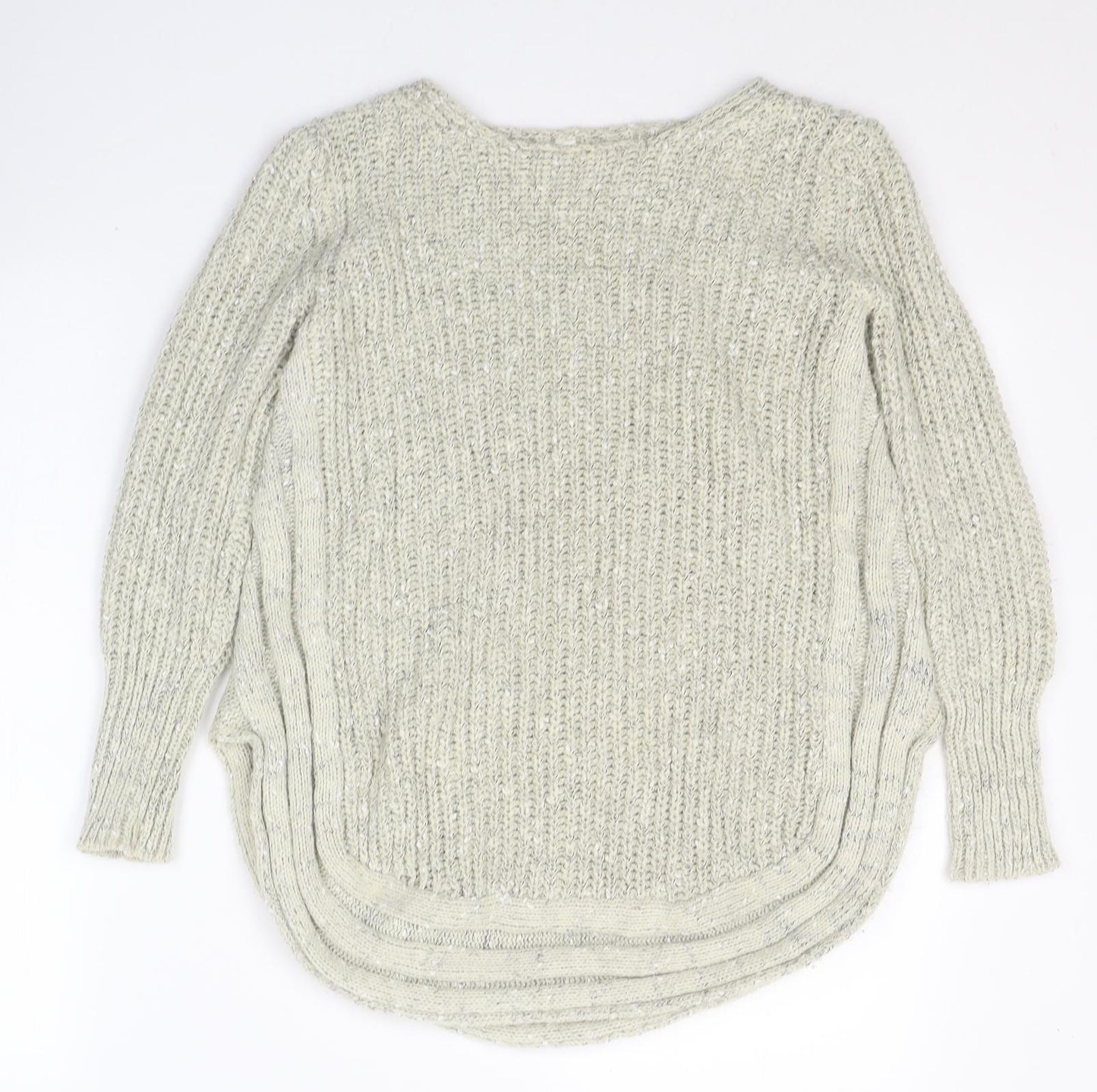 Stella Morgan Womens Ivory Round Neck  Acrylic Pullover Jumper Size 10
