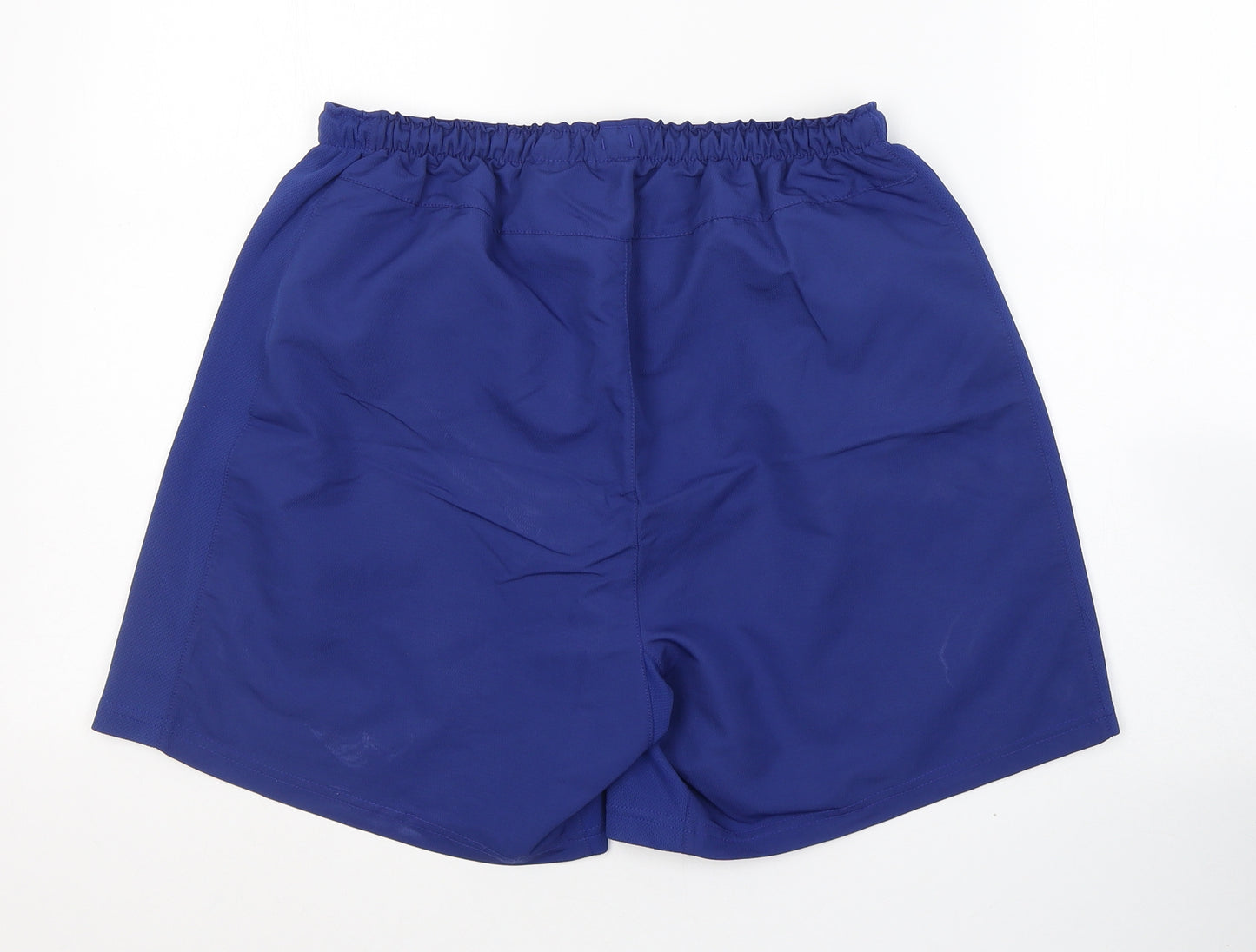 Nike Mens Blue  Polyester Athletic Shorts Size M  Regular Tie - Manchester United