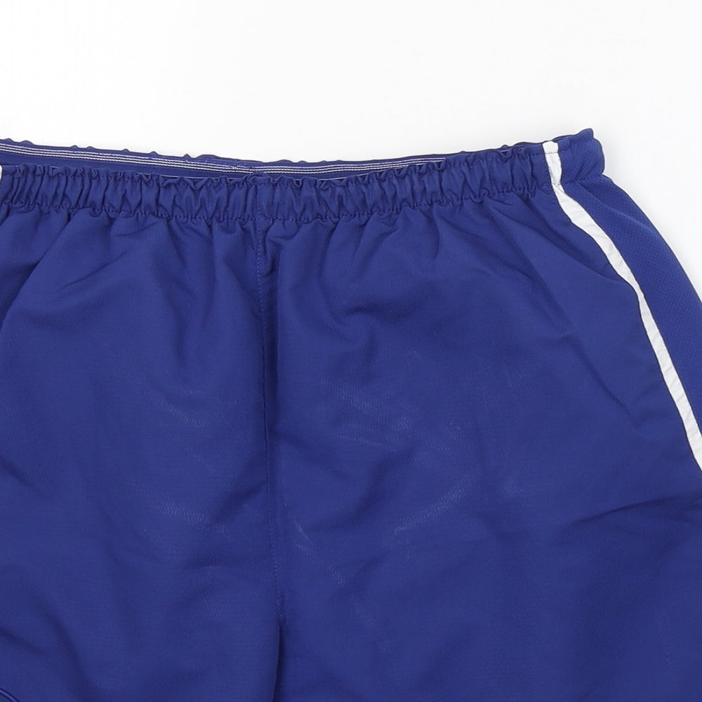 Nike Mens Blue  Polyester Athletic Shorts Size M  Regular Tie - Manchester United