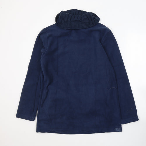 Atlas Womens Blue  Polyester Pullover Sweatshirt Size 8  Pullover - Flowers