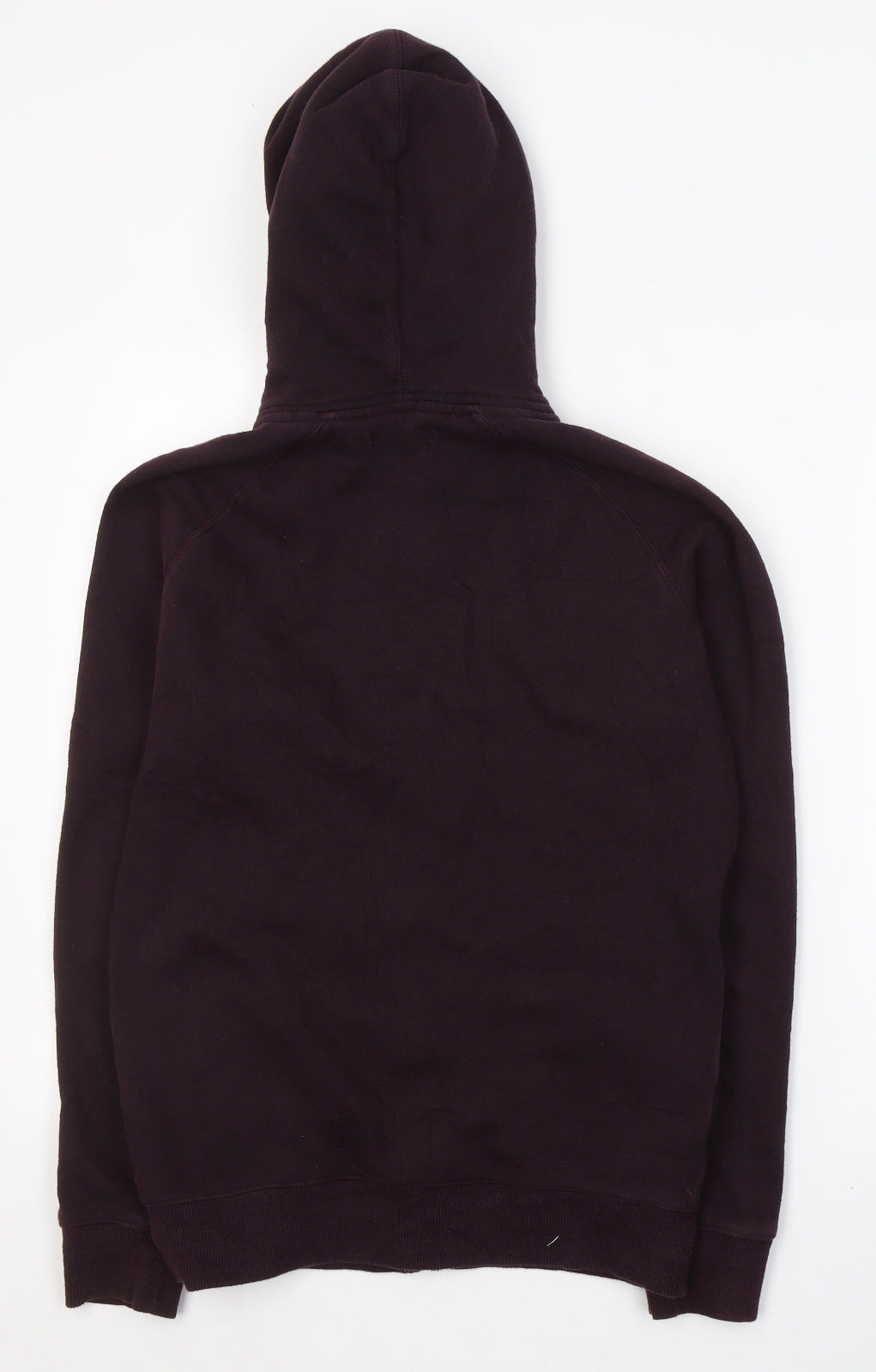 TU Mens Red  Polyester Full Zip Hoodie Size S
