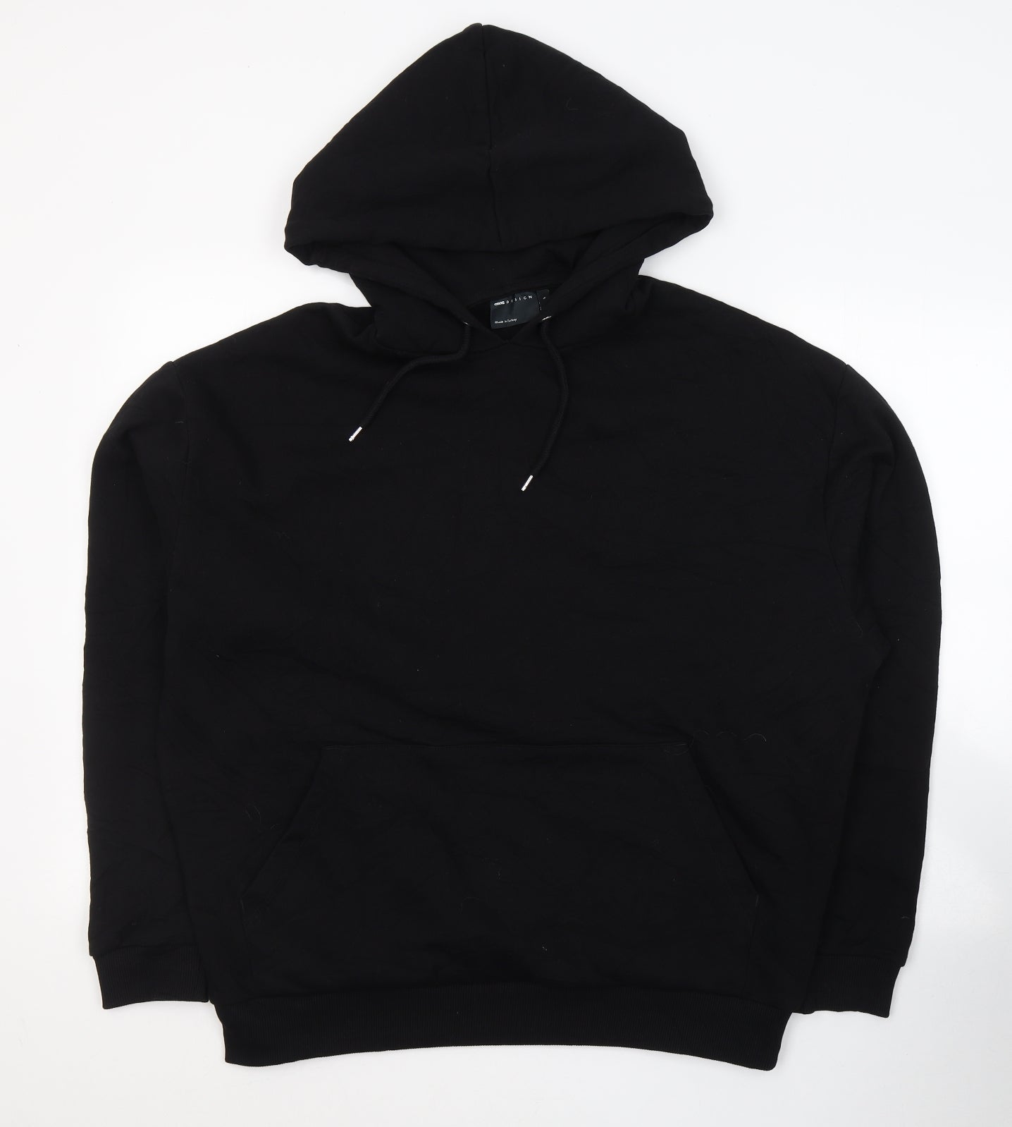 ASOS Womens Black  Cotton Pullover Hoodie Size L  Pullover