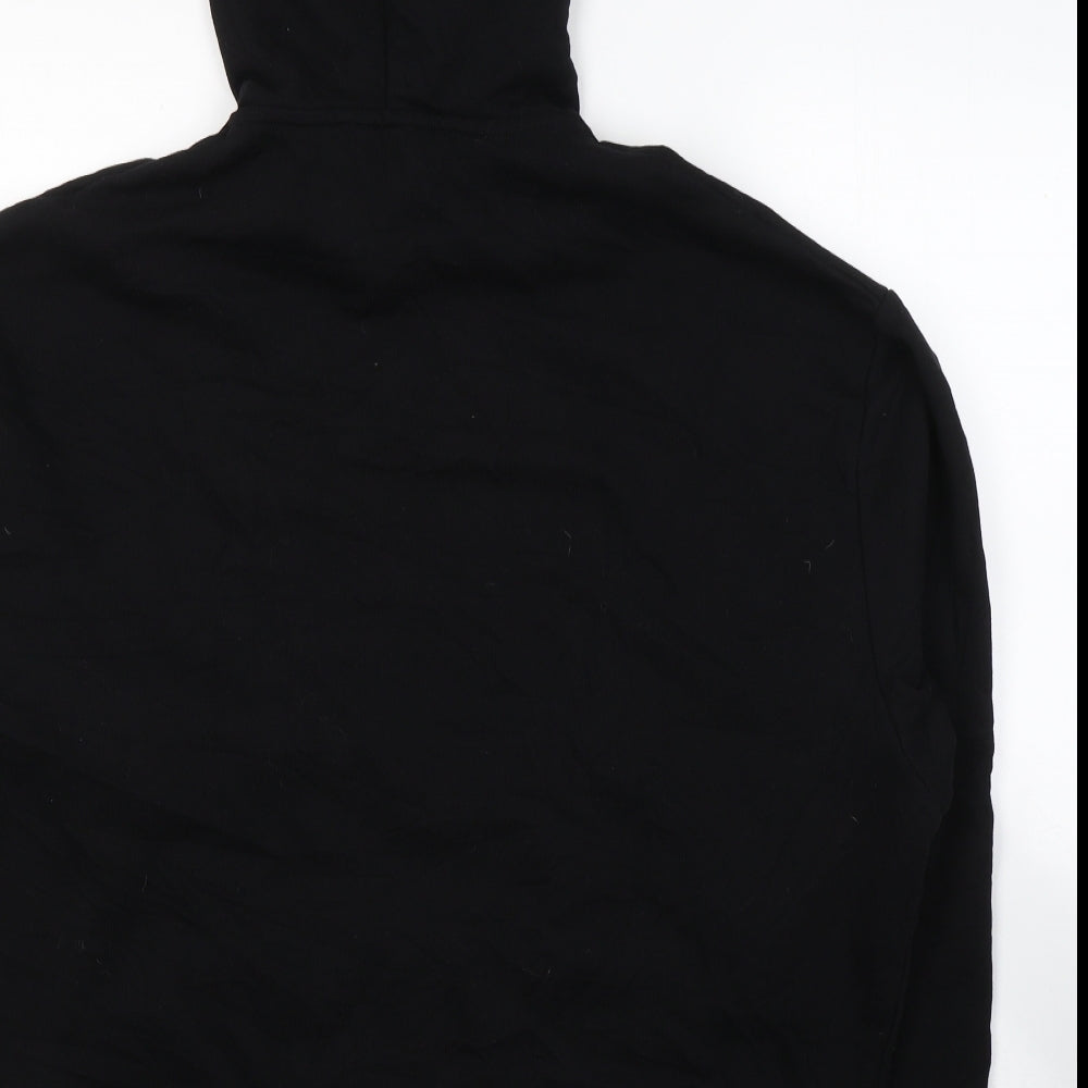 ASOS Womens Black  Cotton Pullover Hoodie Size L  Pullover