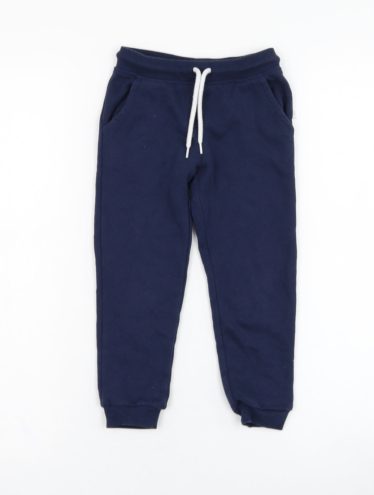 Primark Girls Blue  Cotton Jogger Trousers Size 3-4 Years  Regular Pullover