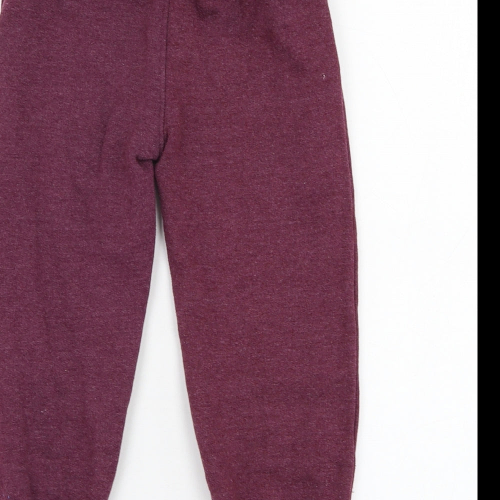 SoulCal&Co Boys Purple  Cotton Jogger Trousers Size 4-5 Years  Regular Pullover