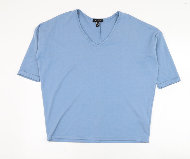 New Look Womens Blue  Polyester Pullover Sweatshirt Size S  Pullover