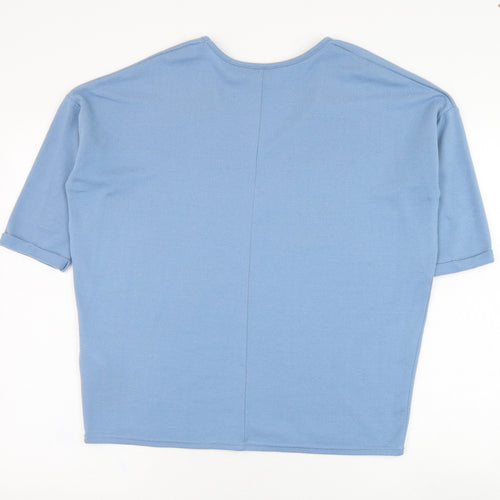 New Look Womens Blue  Polyester Pullover Sweatshirt Size S  Pullover