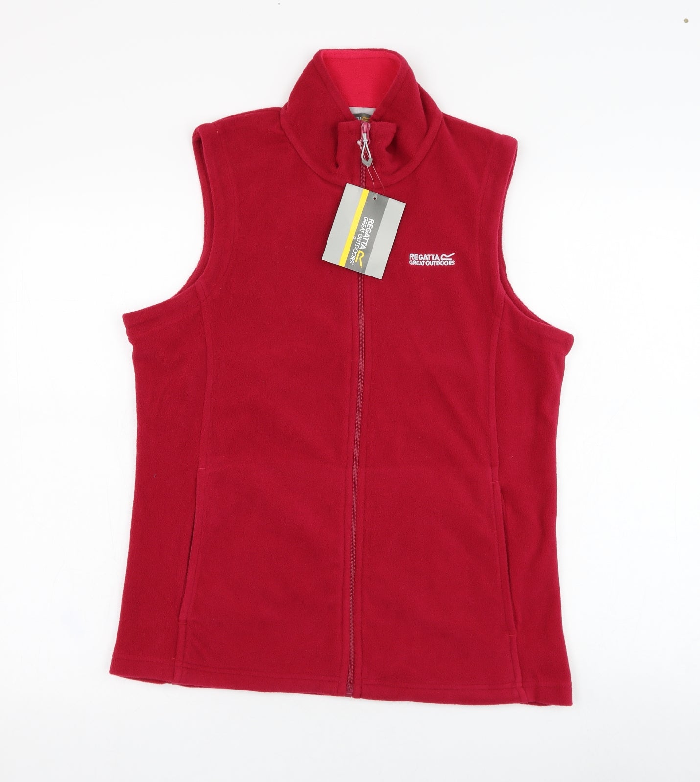 Regatta Womens Pink  Polyester Vest Sweatshirt Size 12  Zip - Fleece