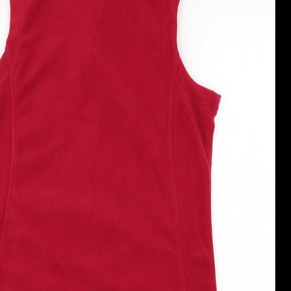 Regatta Womens Pink  Polyester Vest Sweatshirt Size 12  Zip - Fleece