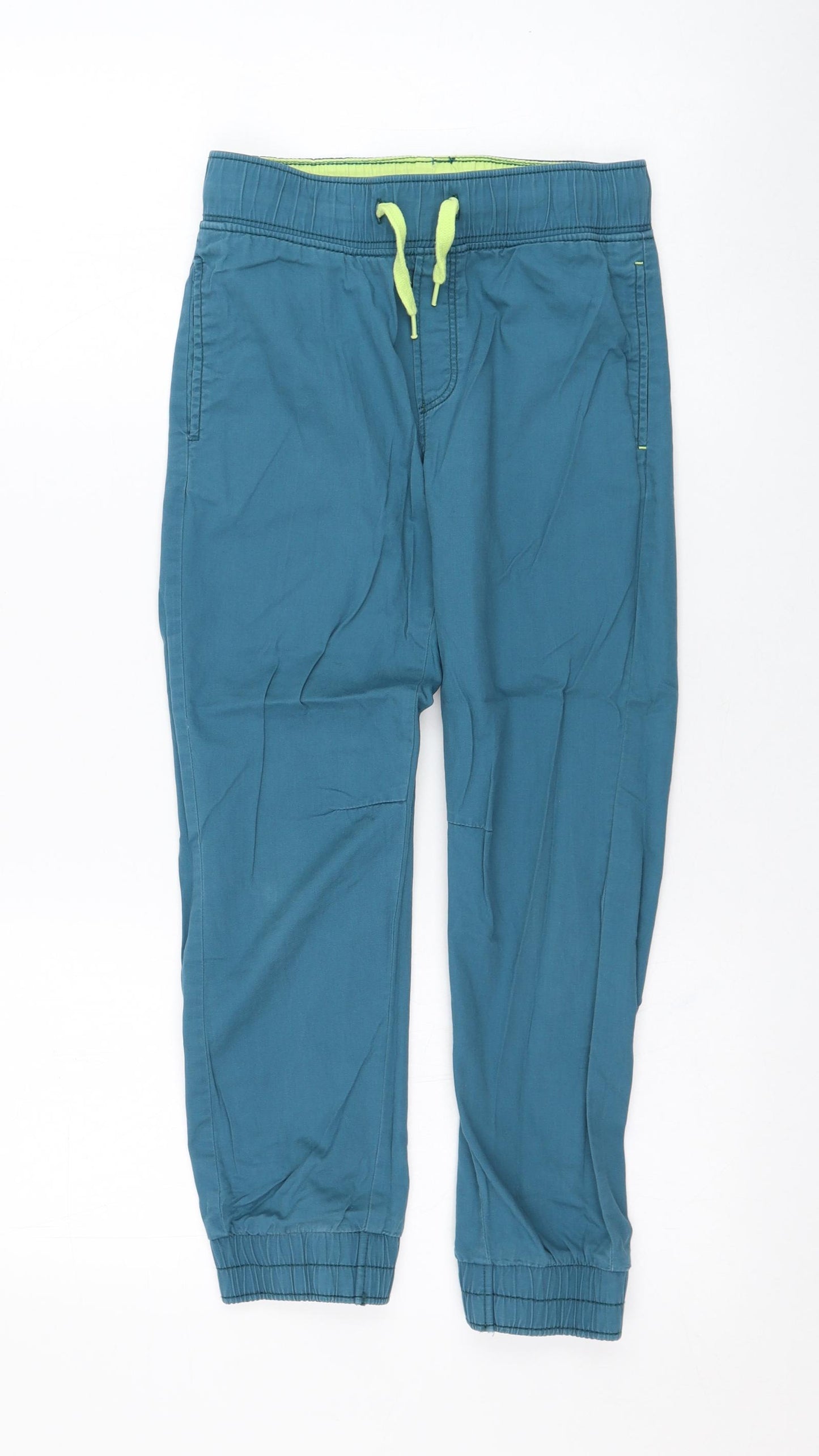 H&M Boys Green  Cotton Chino Trousers Size 8-9 Years  Regular Pullover