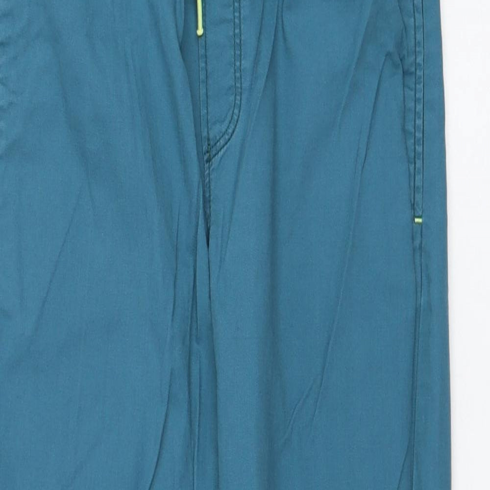 H&M Boys Green  Cotton Chino Trousers Size 8-9 Years  Regular Pullover