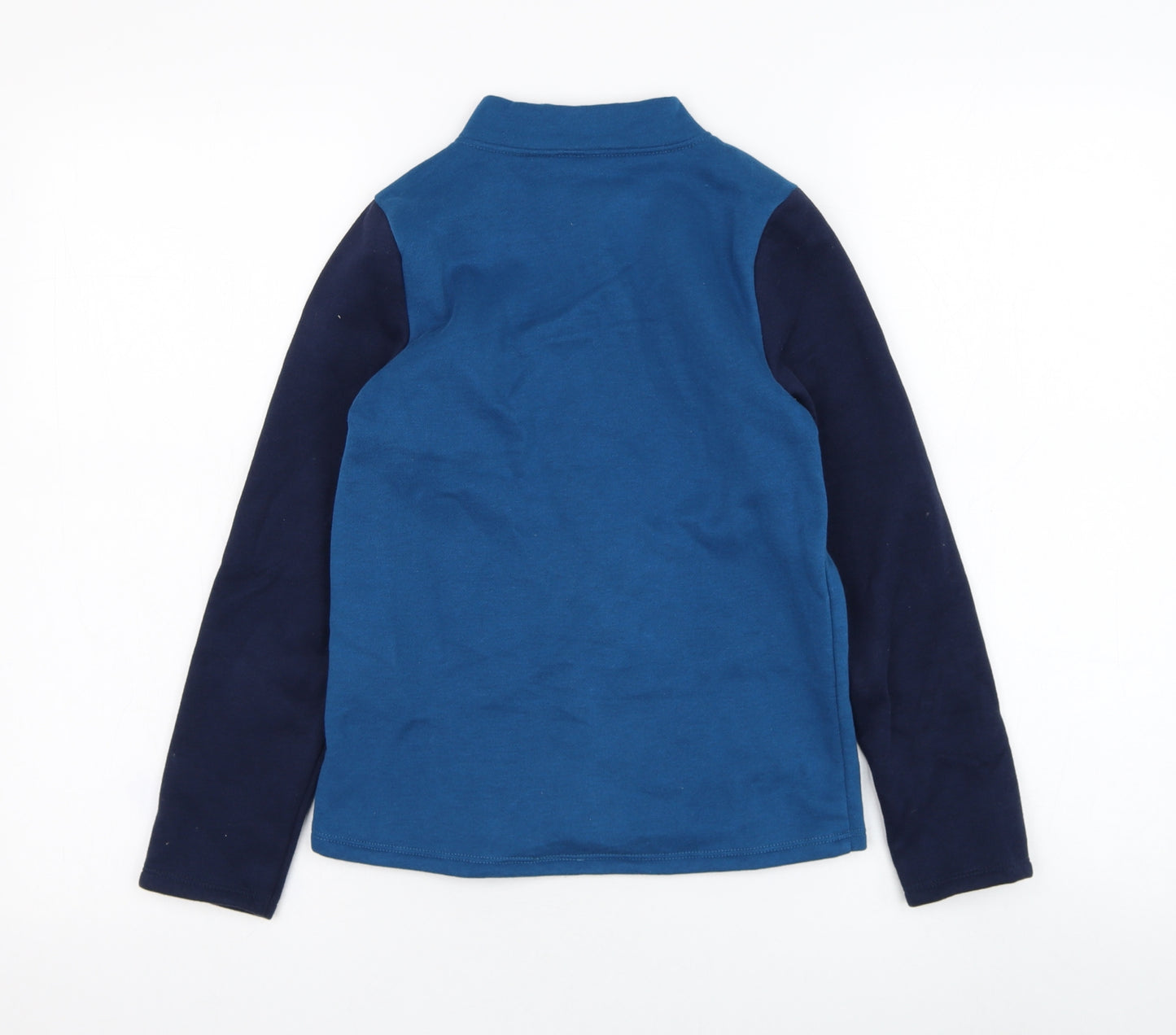 DECATHLON Boys Blue  Polyester Full Zip Sweatshirt Size 8-9 Years  Zip