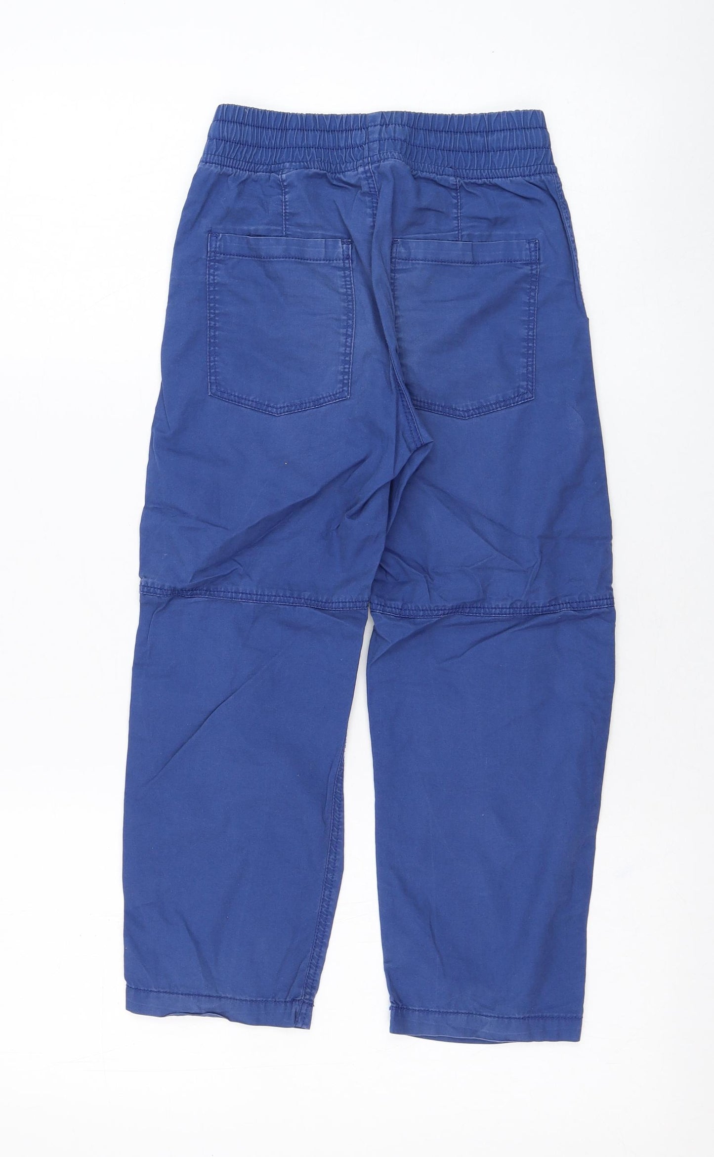 H&M Boys Blue  Cotton Cargo Trousers Size 7-8 Years  Regular Pullover